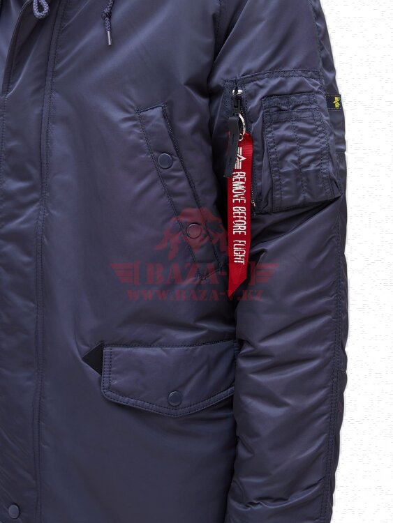 Куртка-парка Alpha Industries SLIM FIT N-3B (Steel Blue/Orange)