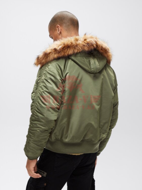 Куртка унисекс аляска Alpha Industries N-2B Short Waist Parka (Sage Green)