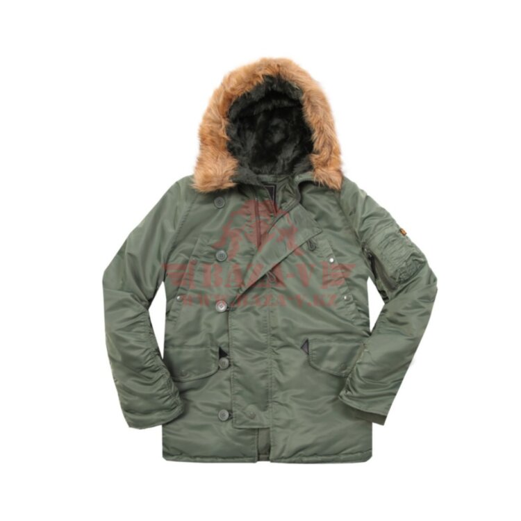 Зимняя куртка-парка Аляска Alpha Industries N-3B Parka (Sage Green)