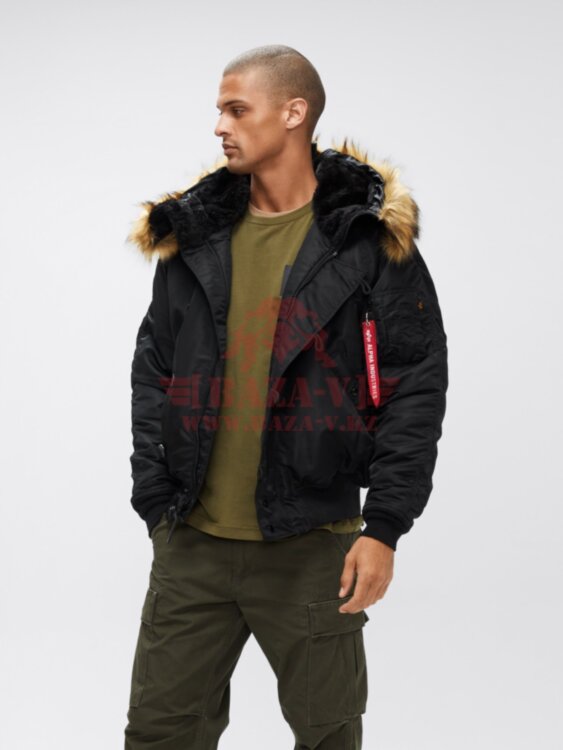 Куртка унисекс аляска Alpha Industries N-2B Short Waist Parka (Black)