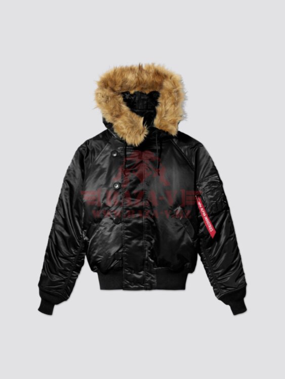 Куртка унисекс аляска Alpha Industries N-2B Short Waist Parka (Black)