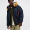 Куртка унисекс аляска Alpha Industries N-2B Short Waist Parka (Replica Blue)