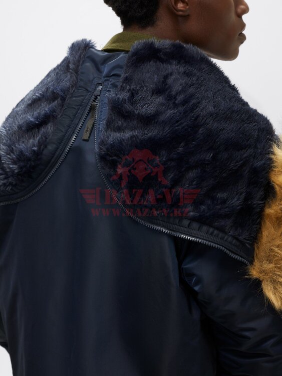 Куртка унисекс аляска Alpha Industries N-2B Short Waist Parka (Replica Blue)