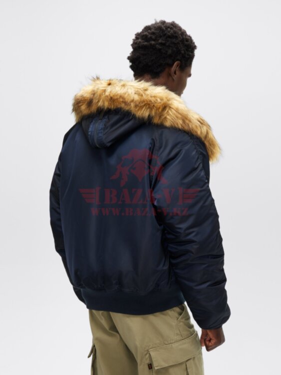 Куртка унисекс аляска Alpha Industries N-2B Short Waist Parka (Replica Blue)