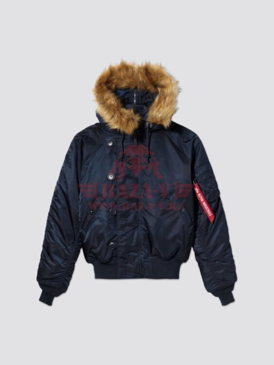 Куртка унисекс аляска Alpha Industries N-2B Short Waist Parka (Replica Blue)