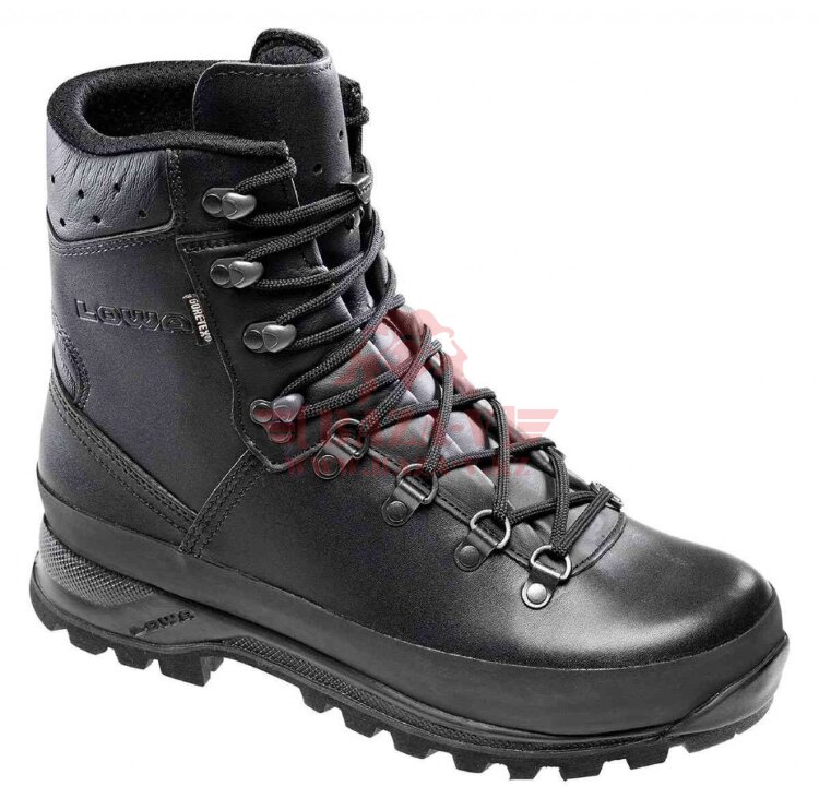 Мембранные горные кожаные ботинки LOWA Mountain Boot GTX (Black)