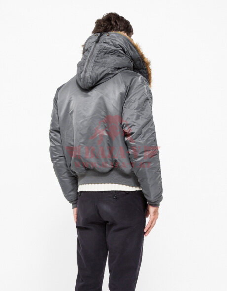 Куртка унисекс аляска Alpha Industries N-2B Short Waist Parka (Gun Metal)