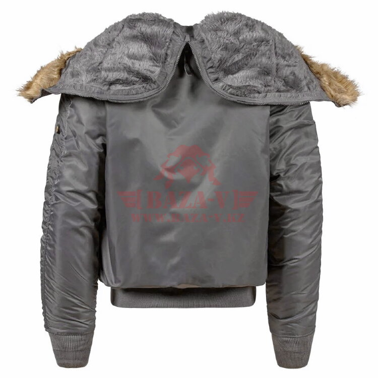 Куртка унисекс аляска Alpha Industries N-2B Short Waist Parka (Gun Metal)