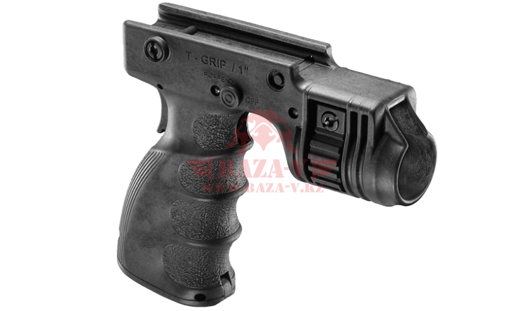 Рукоять FAB-Defense T-GRIP-R с креплением фонаря 1" (с кнопкой включения)