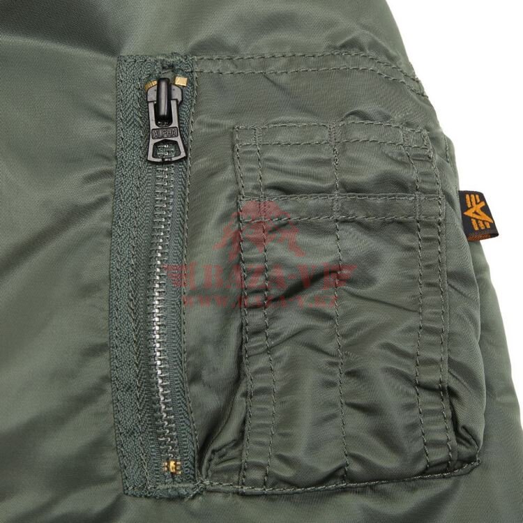 Куртка-бомбер Alpha Industries Hooded Ma-1 (Sage Green)