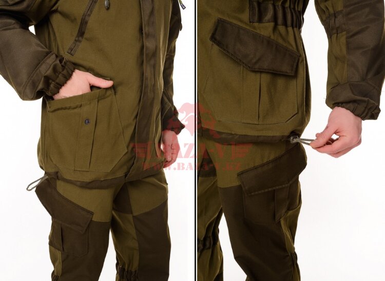 Костюм OneRus Горный -5 (Палатка/Флис) Темный хаки (Beige)