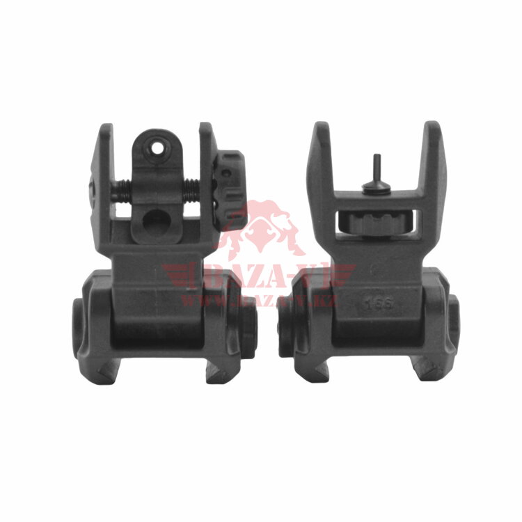 Комплект складные мушка и целик, низкие DLG Tactical (DLG-166 Black)
