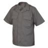 Тактическая рубашка с коротким рукавом TRU-SPEC Short Sleeve Tactical Shirt 6.5 oz 65/35 PC Rip-Stop (Charcoal)