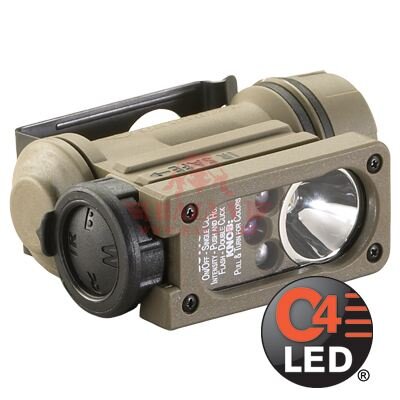 Фонарь на шлем Sidewinder Compact® II Aviation NVG Mount StreamLight®, светодиод 55 люмен (Black)