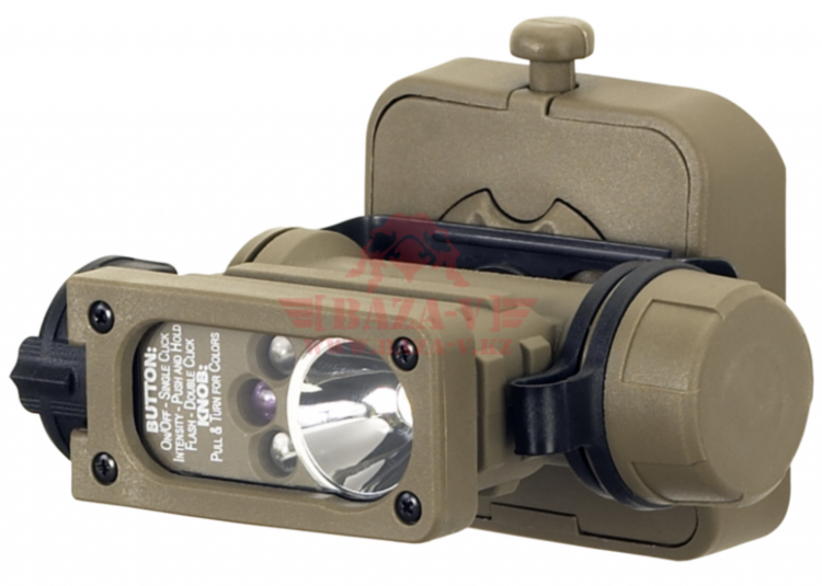 Фонарь на шлем Sidewinder Compact® II Aviation NVG Mount StreamLight®, светодиод 55 люмен (Black)