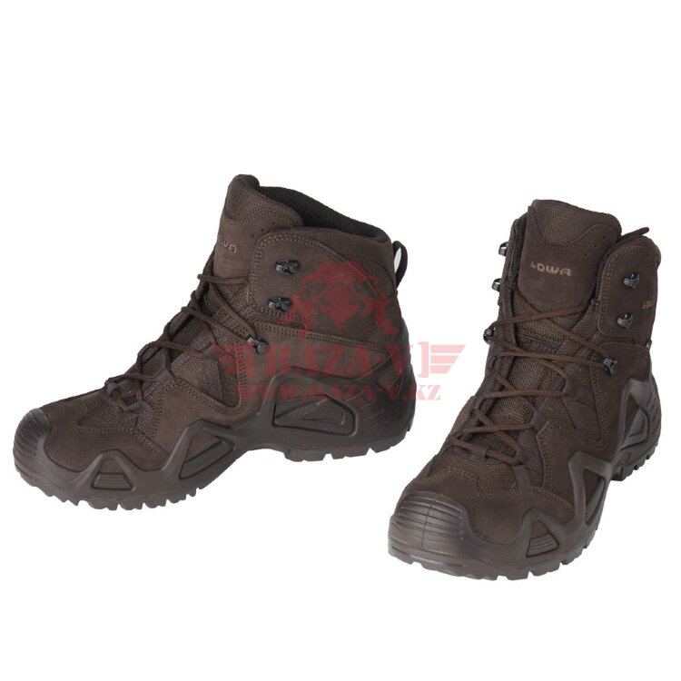 Тактические мембранные ботинки LOWA Zephyr GTX MID TF (Dark brown)