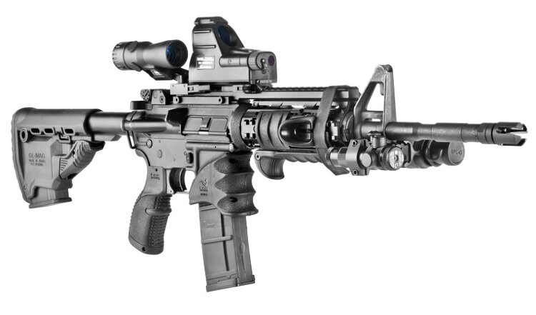 Эргономичная указывающая рукоять PTK и упор VTS FAB-Defense PTK VTS Combo (Black)