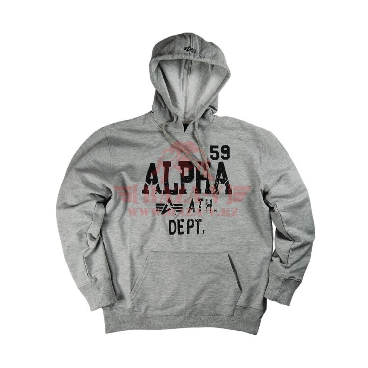 Худи Alpha Industries Athletic Department Hoodie (Heather Grey)