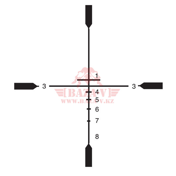 Оптический прицел ELCAN M145 3.4x (ELCM145M4) для M4, с подсветкой, крепление TORQUE KNOB (Black)