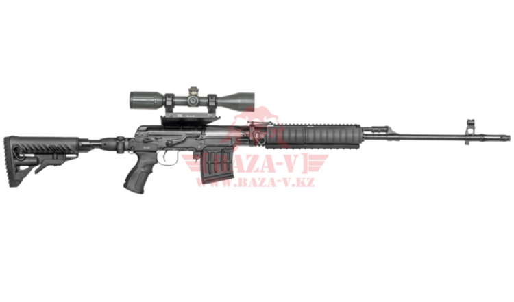 Приклад телескопический, складной FAB-Defense M4 SVD SB с компенсатором отдачи для СВД