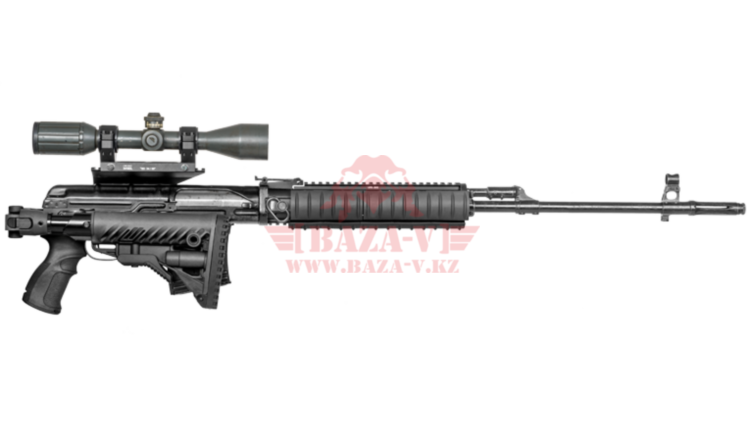 Приклад телескопический, складной FAB-Defense M4 SVD SB с компенсатором отдачи для СВД