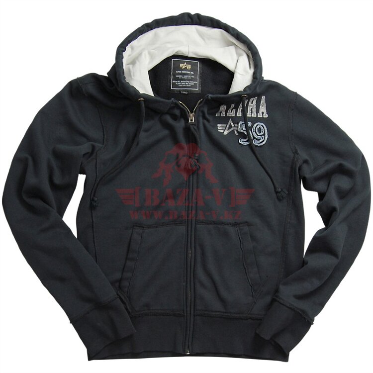 Толстовка Alpha Industries Vintage Terry Hoodie (Black)