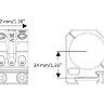 Кольца для оптики 34 мм SPUHR на Picatinny, H34мм (SR-4006)