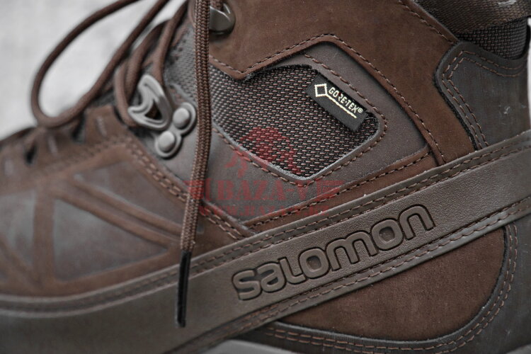 Зимние мембранные тактические ботинки Salomon X ALP GTX Forces (Slate Black)