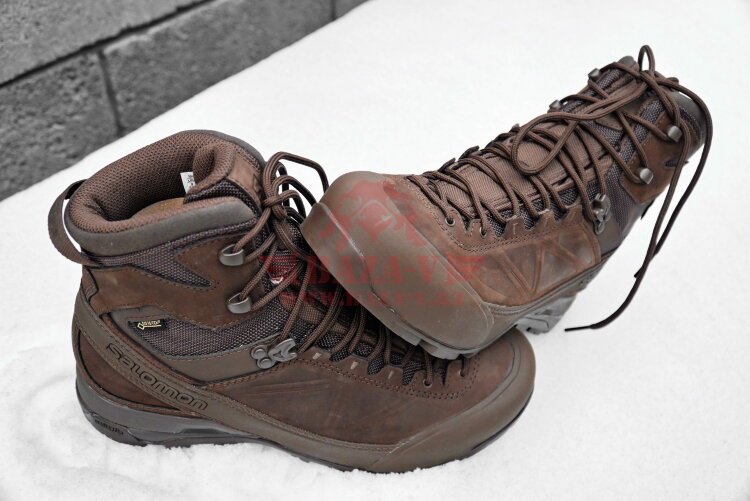Зимние мембранные тактические ботинки Salomon X ALP GTX Forces (Slate Black)