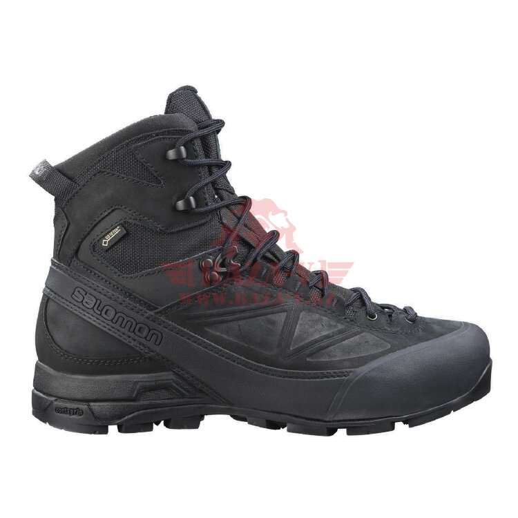 Зимние мембранные тактические ботинки Salomon X ALP GTX Forces (Black)