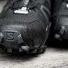 Тактические беговые кроссовки Salomon Speedcross 4 Wide Forces для пересеченной местности (Black)