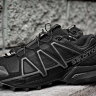 Тактические беговые кроссовки Salomon Speedcross 4 Wide Forces для пересеченной местности (Black)