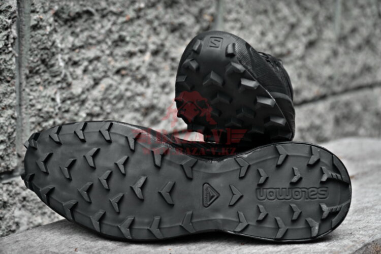 Тактические беговые кроссовки Salomon Speedcross 4 Wide Forces для пересеченной местности (Black)