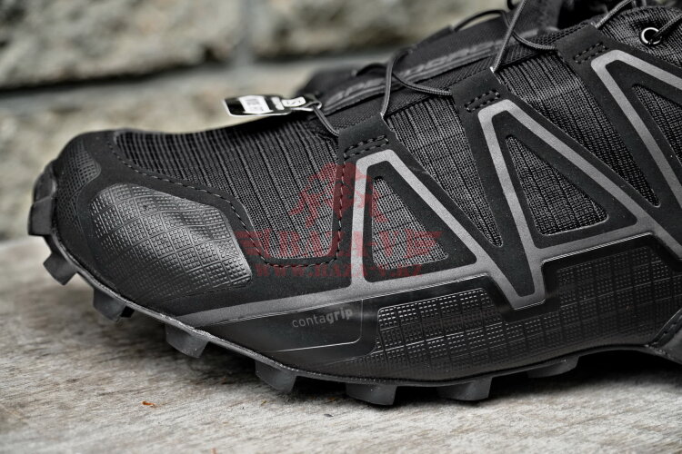 Тактические беговые кроссовки Salomon Speedcross 4 Wide Forces для пересеченной местности (Black)
