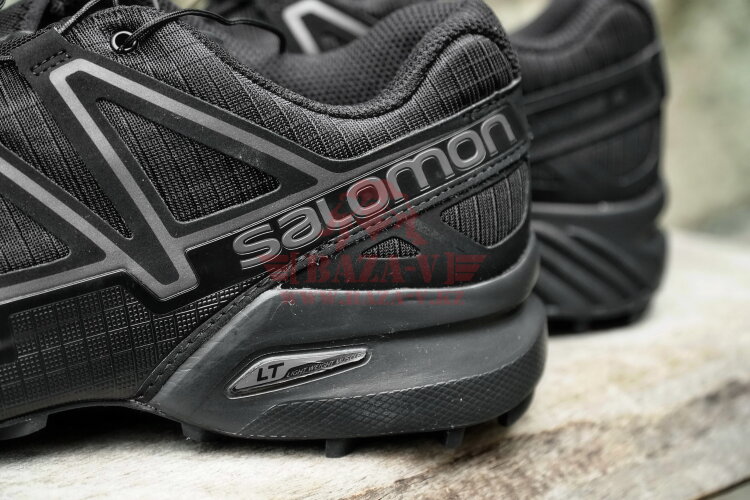 Тактические беговые кроссовки Salomon Speedcross 4 Wide Forces для пересеченной местности (Black)