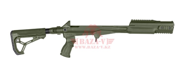 Ложа для СКС Fab-Defense с телескопическим складным прикладом без буферной отдачи (FX-M4SKS) (Green)