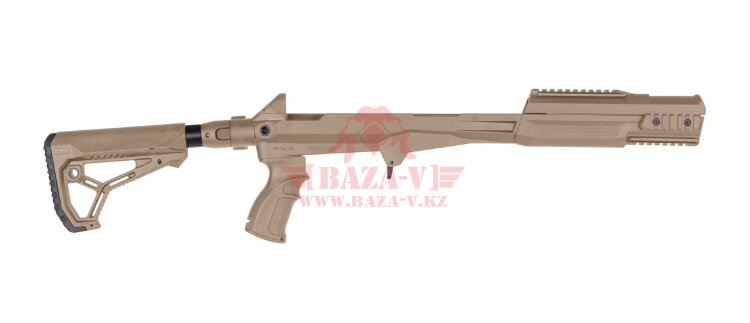 Ложа для СКС Fab-Defense с телескопическим складным прикладом без буферной отдачи (FX-M4SKS) (TAN)