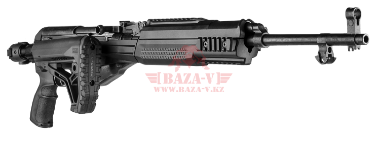 Ложе для СКС Fab-Defense M4 SKS SB, телескопический складной приклад с буферной отдачей (FX-M4SKSSBB Black)