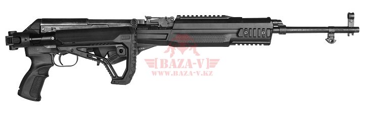 Ложе для СКС Fab-Defense M4 SKS SB, телескопический складной приклад с буферной отдачей (FX-M4SKSSBB Black)