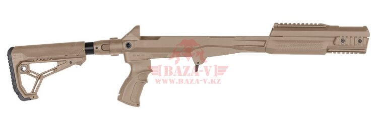 Ложе для СКС Fab-Defense с телескопическим складным прикладом с буферной отдачей (FX-M4SKSSB TAN)