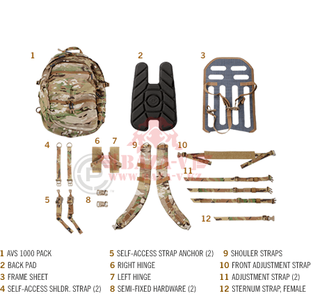 Рюкзак штурмовой тактический 10 литров Crye Precision AVS™ 1000 Pack (Multicam)