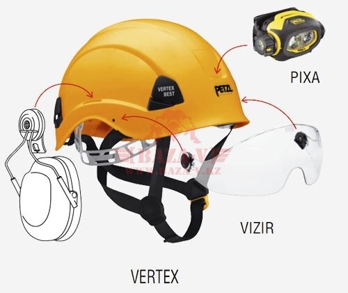 Каска для высотных и спасательных работ PETZL® Vertex Vent, вентилируемая