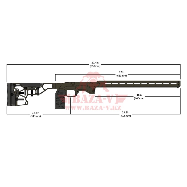 Шасси для Remington 700 SA MDT ACC Chassis RH (Black)