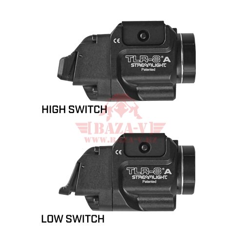 Подствольный фонарь с красным лазером для пистолета TLR-8A StreamLight®, светодиод 500 люмен