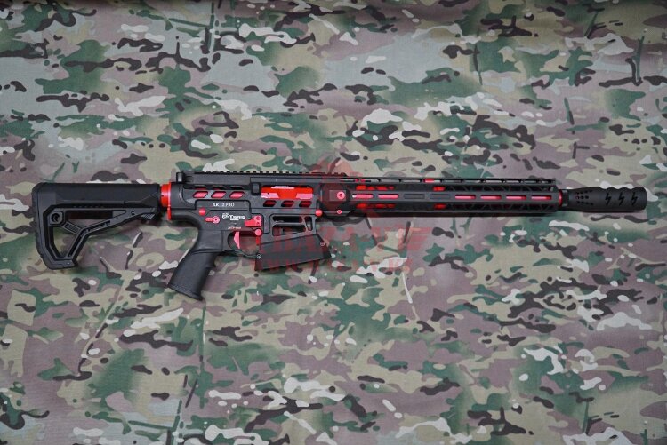 Гладкоствольное ружье для IPSC Tigris XR12 Pro, 12х76, 16" в кейсе (Black/Red)