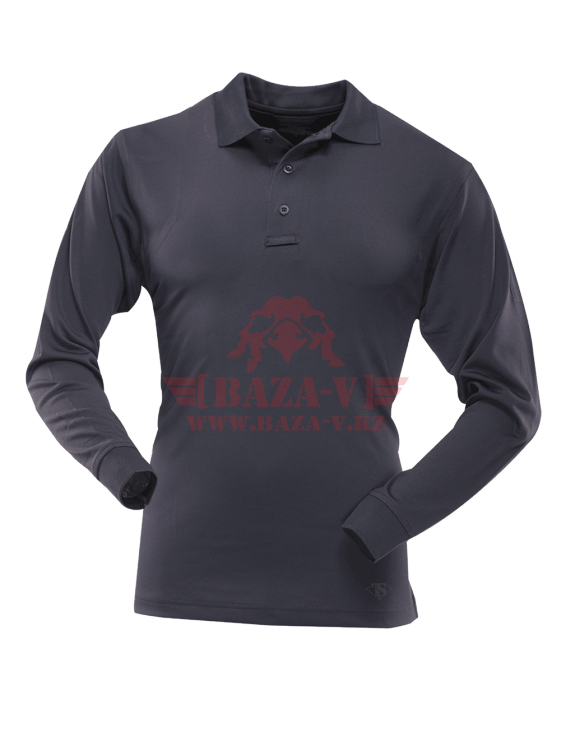Мужское Поло с длинным рукавом TRU-SPEC Men’s 24-7 SERIES® Performance Polo Shirt 100% Jersey Knit Polyester (Navy)
