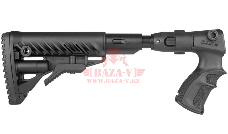 Приклад телескопический, складной FAB-Defense AGRF 870 FK SB с компенсатором отдачи для Remington 870