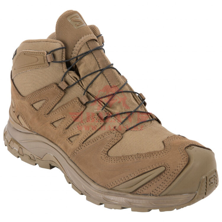 Тактические мембранные полуботинки для спецназа Salomon XA Forces MID GTX 2020 (Coyote)