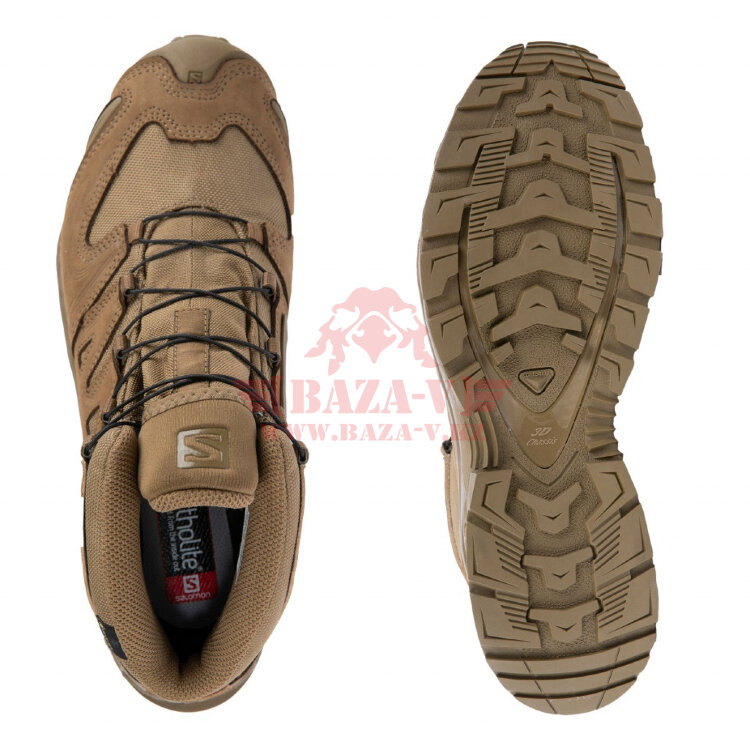 Тактические мембранные полуботинки для спецназа Salomon XA Forces MID GTX 2020 (Coyote)