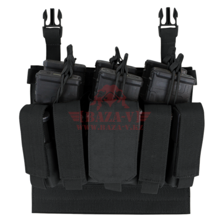 Платформа с подсумками под 6 магазинов М4 и 6 пистолетных магазинов на Velcro Condor 221141: VAS Recon Mag Pouch (Black)
